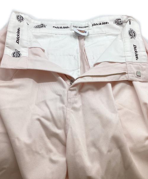 Dickies（ディッキーズ）Dickies (ディッキーズ) Lily Brown (リリーブラウン) ステッチワークタックバギーパンツ/lwfp251098 ピンクの古着・服飾アイテム