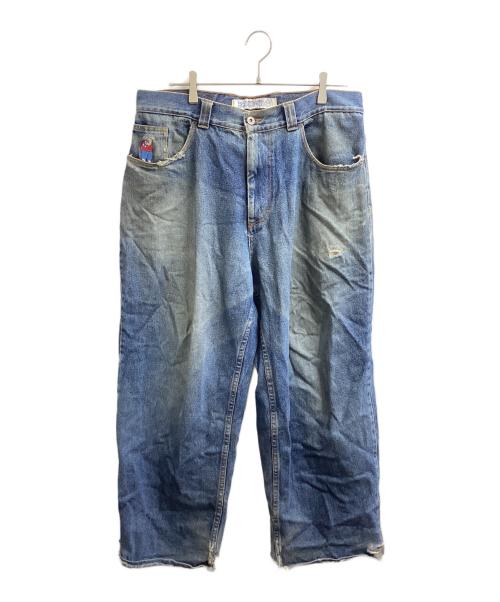 POLeR（ポーラー）POLeR (ポーラー) BIG BOY デニムパンツ ブルー サイズ:Lの古着・服飾アイテム