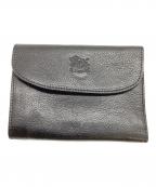 IL BISONTEイル ビゾンテ）の古着「レザー折り財布」｜ブラック