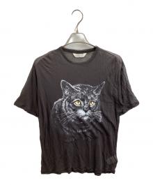 beautiful people（ビューティフルピープル）の古着「sheer jersey huge cat print T-shirt / 1415310420」｜グレー