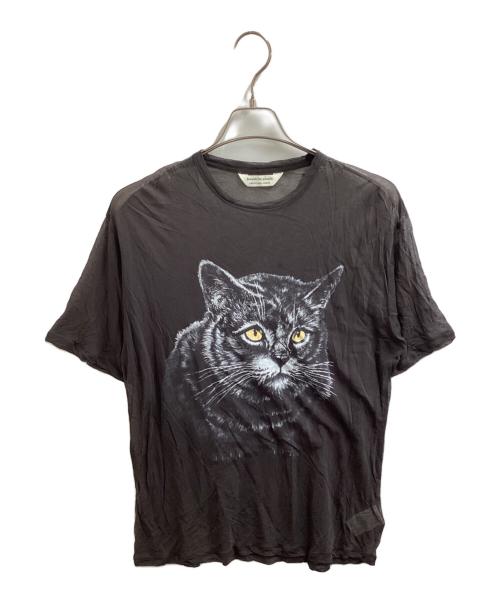 beautiful people（ビューティフルピープル）beautiful people (ビューティフルピープル) sheer jersey huge cat print T-shirt / 1415310420 グレー サイズ:190の古着・服飾アイテム
