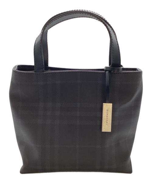 BURBERRY（バーバリー）BURBERRY (バーバリー) ハンドバッグ ネイビーの古着・服飾アイテム