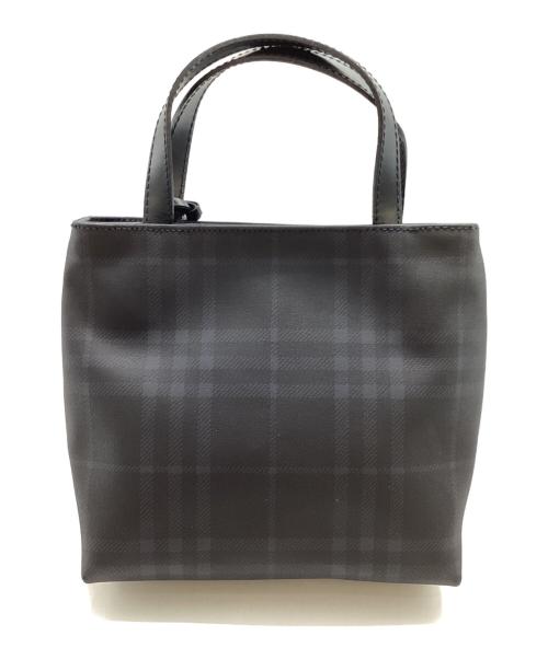 BURBERRY（バーバリー）BURBERRY (バーバリー) ハンドバッグ ネイビーの古着・服飾アイテム