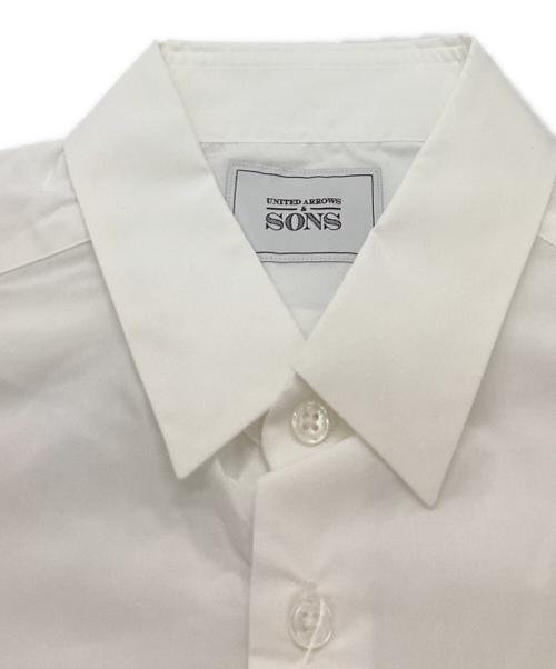 UNITED ARROWS & SONS（ユナイテッドアローズ アンド サンズ）UNITED ARROWS & SONS (ユナイテッドアローズ アンド サンズ) 24年 / TC TYPEWRITER REG SHIRT / 5511-250-0310 ホワイト サイズ:Lの古着・服飾アイテム