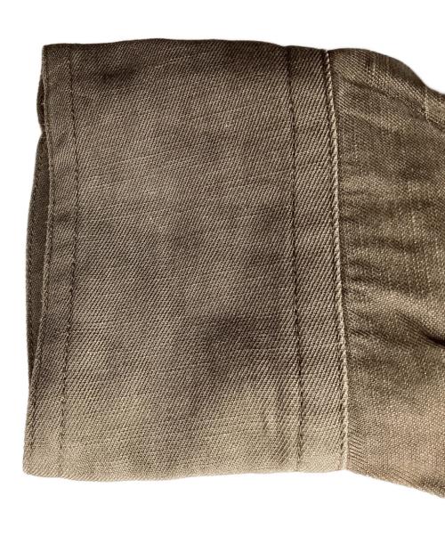 Whim Gazette（ウィムガゼット）Whim Gazette (ウィムガゼット) ツイル顔料染めスクエアシャツ / WGZ1051504A0008 ベージュ サイズ:FREEの古着・服飾アイテム