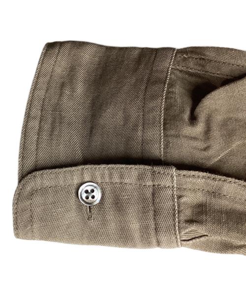 Whim Gazette（ウィムガゼット）Whim Gazette (ウィムガゼット) ツイル顔料染めスクエアシャツ / WGZ1051504A0008 ベージュ サイズ:FREEの古着・服飾アイテム