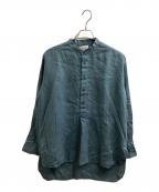 PORT BY ARKポートバイアーク）の古着「French Linen Pullover Shirt / PO13-SH001」｜ブルー