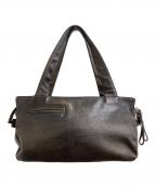 MARGARET HOWELL ideaマーガレット ハウエル アイディア）の古着「レザーハンドバッグ」｜オリーブ