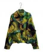 casaneカサネ）の古着「マーブルペイントデザインシャツ / CNTPS0423002」｜マルチカラー