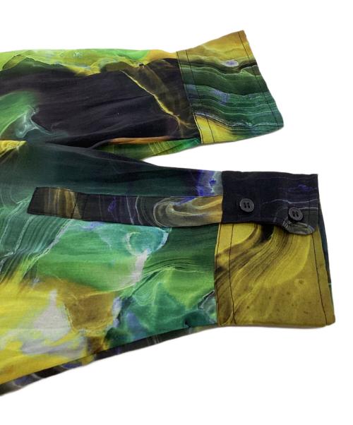 casane（カサネ）CASANE (カサネ) マーブルペイントデザインシャツ / CNTPS0423002 マルチカラー サイズ:FREEの古着・服飾アイテム