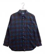 PENDLETONペンドルトン）の古着「70sウールチャックシャツ / USA製」｜ネイビー
