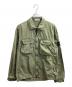 STONE ISLAND（ストーンアイランド）の古着「オールドトリートメントコットンジップシャツブルゾン / 7615114WN」｜グリーン