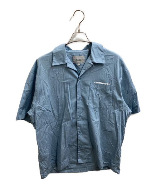 Carhartt WIP（カーハート ワーク イン プログレス）Carhartt WIP (カーハート ワーク イン プログレス) S/S LINK SCRIPT SHIRT / 80406.23TRHK03649.0124 ブルー サイズ:Lの古着・服飾アイテム