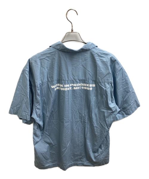 Carhartt WIP（カーハート ワーク イン プログレス）Carhartt WIP (カーハート ワーク イン プログレス) S/S LINK SCRIPT SHIRT / 80406.23TRHK03649.0124 ブルー サイズ:Lの古着・服飾アイテム