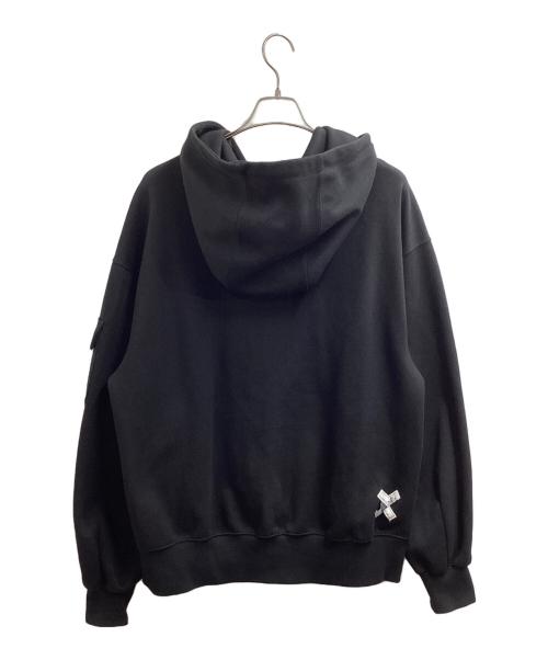 ADER error（アーダーエラー）ADER error (アーダーエラー) MAISON KITSUNE (メゾンキツネ) オーバーサイズジップパーカー ブラック サイズ:A3の古着・服飾アイテム