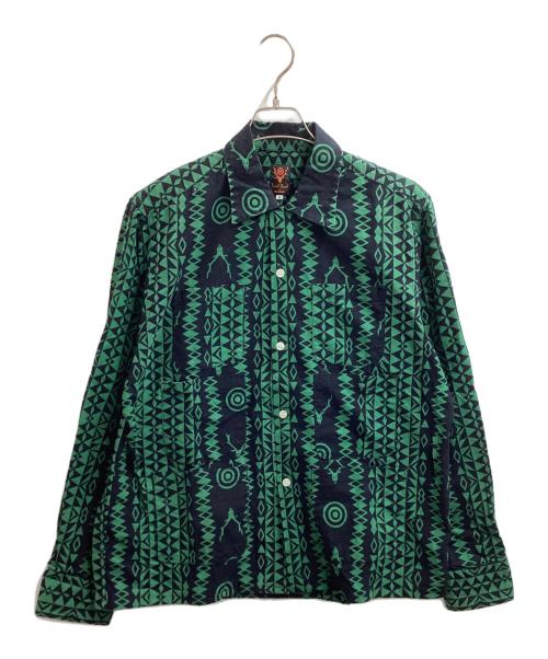 South2 West8（サウスツー ウエストエイト）south2 west8 (サウスツー ウエストエイト) BEAMS BOY (ビームスボーイ) 長袖シャツ / HM951 / NEPENTHES グリーン サイズ:Mの古着・服飾アイテム