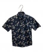 RALPH LAURENラルフローレン）の古着「SLIM-FIT 花柄シャツ」｜ブラック