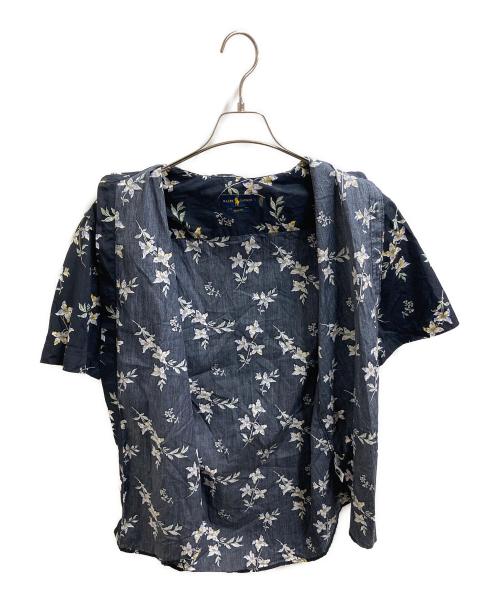 RALPH LAUREN（ラルフローレン）RALPH LAUREN (ラルフローレン) SLIM-FIT 花柄シャツ ブラック サイズ:Lの古着・服飾アイテム