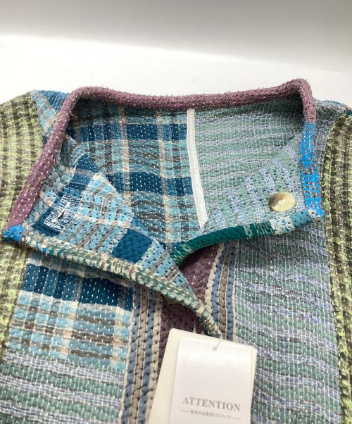 JOURNAL STANDARD（ジャーナルスタンダード）JOURNAL STANDARD (ジャーナルスタンダード) KANTHA QUILT JACKET / カンタキルトジャケット / 24011400511040 ブルー サイズ:FREE 未使用品の古着・服飾アイテム