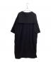 things fabrics (シングス ファブリックス) Terry Cloth Sailor Collar dress / パイル地 セーラーカーラー ドレス / Made in JAPAN ブラック サイズ:FREE 未使用品：9000円