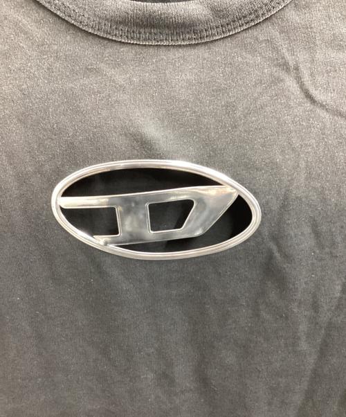 DIESEL（ディーゼル）DIESEL (ディーゼル) Faded tank top with puffy Oval D ブラック サイズ:Lの古着・服飾アイテム