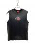 DIESEL（ディーゼル）の古着「Faded tank top with puffy Oval D」｜ブラック