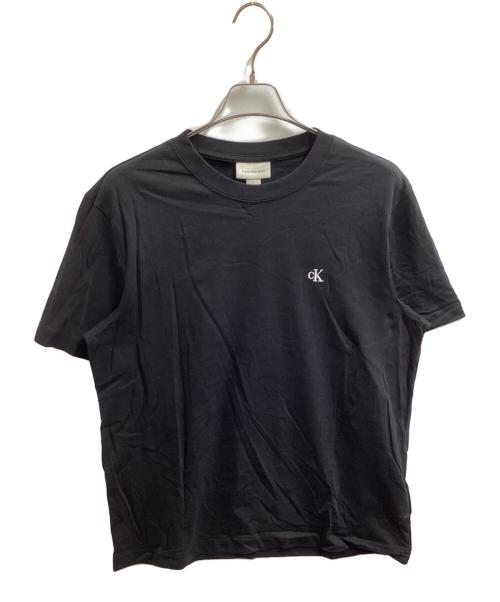 Calvin Klein Jeans（カルバンクラインジーンズ）Calvin Klein Jeans (カルバンクラインジーンズ) ショートスリーブイージーモノグラムTシャツ　/　4RC275G ブラック サイズ:Mの古着・服飾アイテム