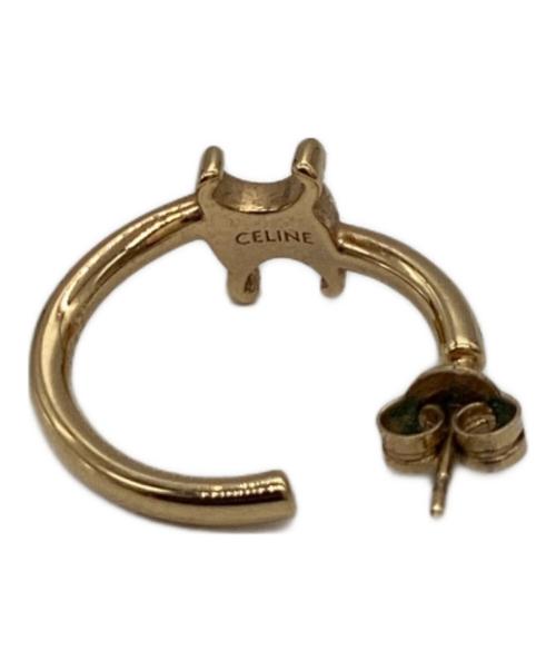 CELINE（セリーヌ）CELINE (セリーヌ) トリオンフ アシンメトリックフープ / 460RD6BRA.35OR ゴールドの古着・服飾アイテム