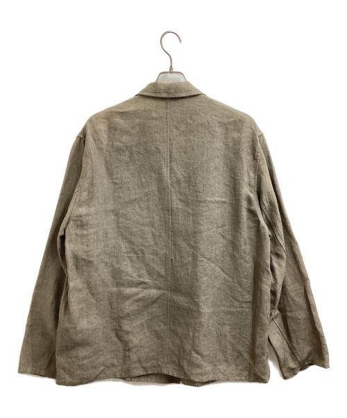BLURHMS（ブラームス）blurhms (ブラームス) Wool Rayon Silk Cardigan Jacket / ウール レーヨン シルク カーディガン ジャケット / BHS23S014 / Made in JAPAN グレー サイズ:3の古着・服飾アイテム
