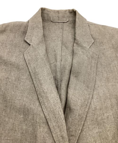 BLURHMS（ブラームス）blurhms (ブラームス) Wool Rayon Silk Cardigan Jacket / ウール レーヨン シルク カーディガン ジャケット / BHS23S014 / Made in JAPAN グレー サイズ:3の古着・服飾アイテム