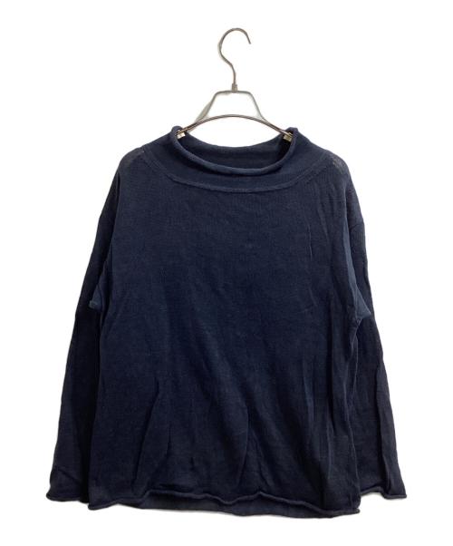 ISSEY MIYAKE（イッセイミヤケ）ISSEY MIYAKE (イッセイミヤケ) リネンニット / IM21KN022 ネイビー サイズ:2の古着・服飾アイテム