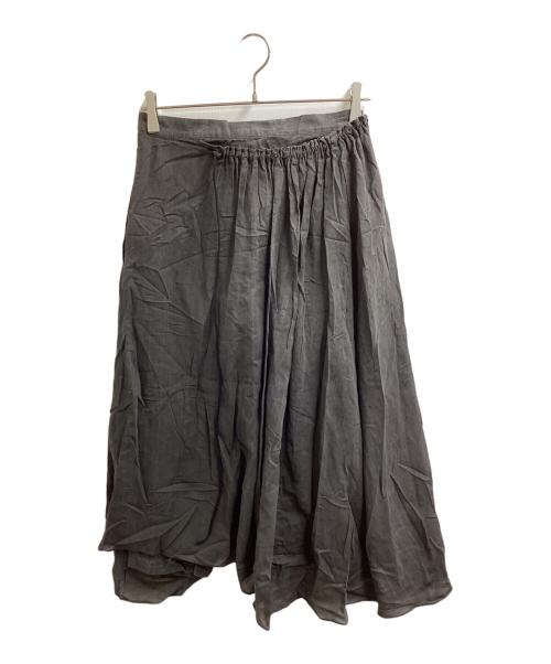 yohji yamamoto+noir（ヨウジヤマモトプリュスノアール）yohji yamamoto+Noir (ヨウジヤマモトプリュスノアール) スカートドッキングパンツ / NVP17-029 グレー サイズ:1の古着・服飾アイテム