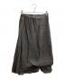 yohji yamamoto+Noir（ヨウジヤマモトプリュスノアール）の古着「スカートドッキングパンツ / NVP17-029」｜グレー