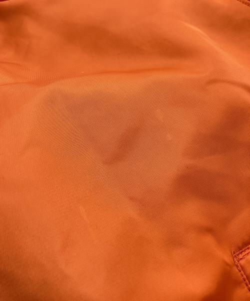 stussy（ステューシー）stussy (ステューシー) リバーシブルMA-1ジャケット カーキ×オレンジ サイズ:Mの古着・服飾アイテム