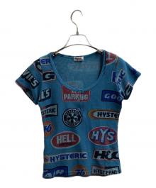 Hysteric Glamour（ヒステリックグラマー）の古着「総柄カットソー　/　2CT-1330」｜ブルー