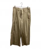 REVERBERATEリバーバレイト）の古着「TACKED CHINO TROUSERS」｜ベージュ