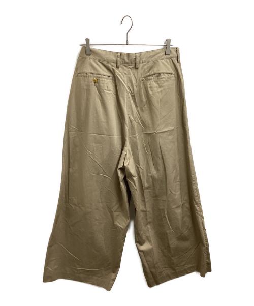 REVERBERATE（リバーバレイト）REVERBERATE (リバーバレイト) TACKED CHINO TROUSERS ベージュ サイズ:表記なしの古着・服飾アイテム