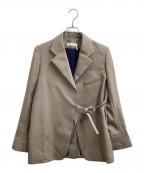 Chloeクロエ）の古着「ラップテーラードジャケット / Wrap tailored jacket / フランス製 / Made in FRANCE」｜ベージュ