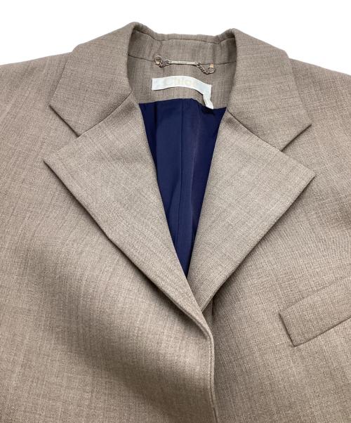 Chloe（クロエ）Chloe (クロエ) ラップテーラードジャケット / Wrap tailored jacket / フランス製 / Made in FRANCE ベージュ サイズ:34の古着・服飾アイテム
