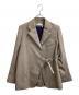 Chloe（クロエ）の古着「ラップテーラードジャケット / Wrap tailored jacket / フランス製 / Made in FRANCE」｜ベージュ