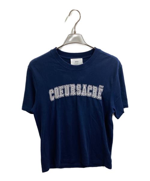 AMI Alexandre Mattiussi（アミアレクサンドルマテュッシ）AMI Alexandre Mattiussi (アミアレクサンドルマテュッシ) Coeur Sacre Tee / HTS009.726 ネイビー サイズ:Mの古着・服飾アイテム