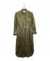 JIL SANDER（ジルサンダー）の古着「サテンシャツワンピース  / satin shirt dress / JSPS501706 WS38080011 / 21SS / イタリア製 / Made in ITALY」｜オリーブ