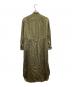 JIL SANDER (ジルサンダー) サテンシャツワンピース  / satin shirt dress / JSPS501706 WS38080011 / 21SS / イタリア製 / Made in ITALY オリーブ サイズ:32：15000円