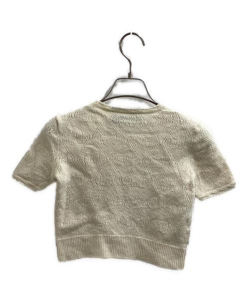 GUCCI（グッチ）GUCCI (グッチ) 半袖ニット　650676 ベージュ サイズ:ＸＳの古着・服飾アイテム