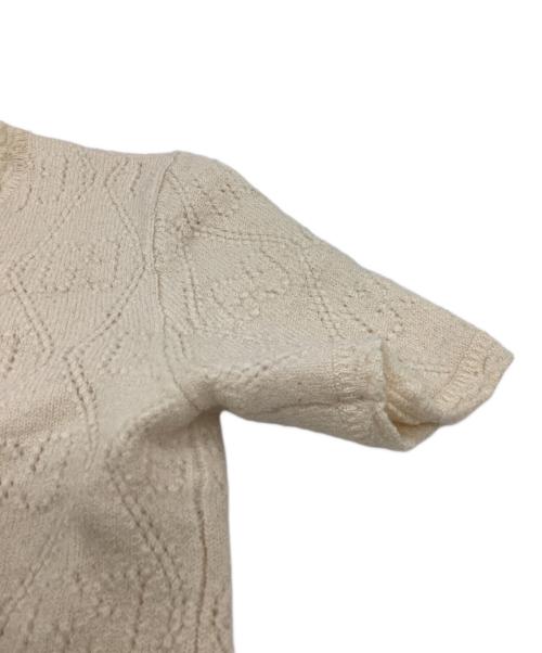 GUCCI（グッチ）GUCCI (グッチ) 半袖ニット　650676 ベージュ サイズ:ＸＳの古着・服飾アイテム