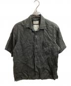MARKAWAREマーカウェア）の古着「OPEN COLLAR SHIRT HEMP　A22B-07SH02B」｜グレー