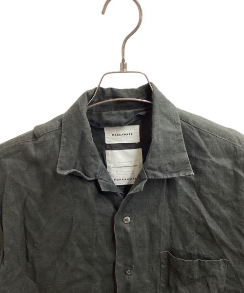 MARKAWARE（マーカウェア）MARKAWARE (マーカウェア) OPEN COLLAR SHIRT HEMP　A22B-07SH02B グレー サイズ:1の古着・服飾アイテム