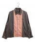 NEIGHBORHOOD（ネイバーフッド）の古着「BICOLOR RAYON SHIRT / バイカラーレーヨンシャツ / 231AQNH-SHM01」｜グレー×ピンク