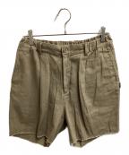 NEIGHBORHOODネイバーフッド）の古着「TUCK SHORT PANTS」｜ブラウン