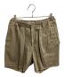 NEIGHBORHOOD（ネイバーフッド）の古着「TUCK SHORT PANTS」｜ブラウン